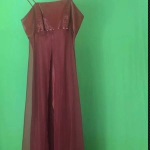 Fiesta Mexican Dress/Gawn Burgundy size small
